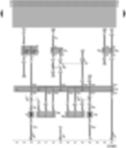 Wiring Diagram  VW TRANSPORTER 2002 - Radiator fan - radiator fan thermo-switch - radiator fan relay