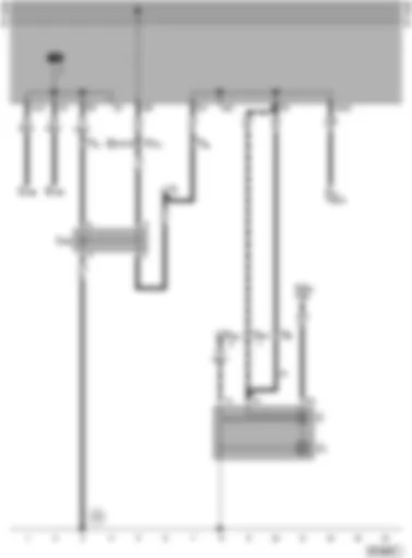 Wiring Diagram  VW TRANSPORTER 2002 - Alternator (150 A) - relay for exciter current generator