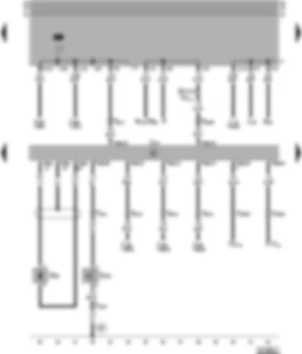 Wiring Diagram  VW TRANSPORTER 1999 - Automatic gearbox control unit - gearbox speed sender