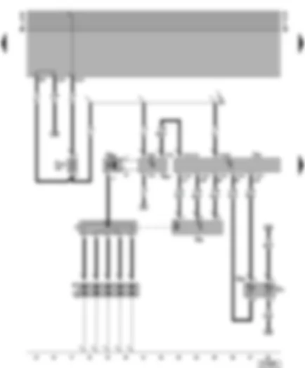 Wiring Diagram  VW TRANSPORTER 2000 - Simos control unit - ignition system - coolant temperature sender