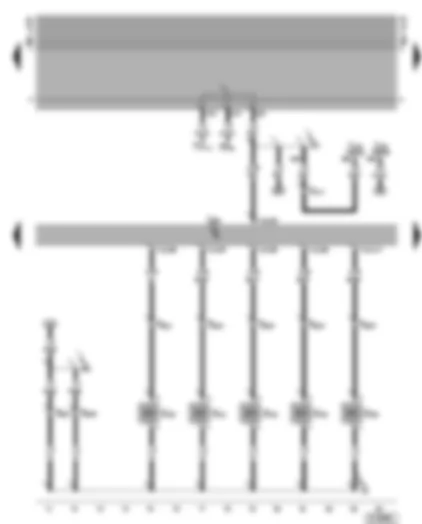 Wiring Diagram  VW TRANSPORTER 2000 - Simos control unit - injectors