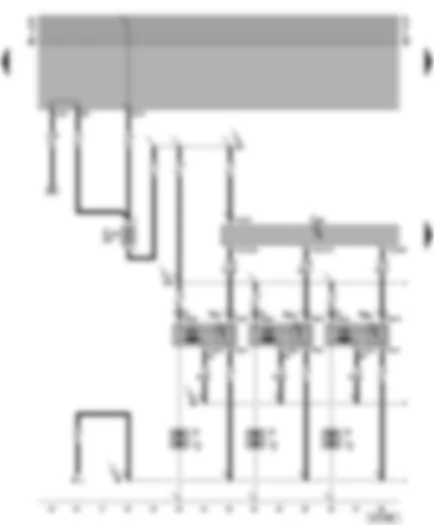 Wiring Diagram  VW TRANSPORTER 2002 - Motronic control unit - ignition system