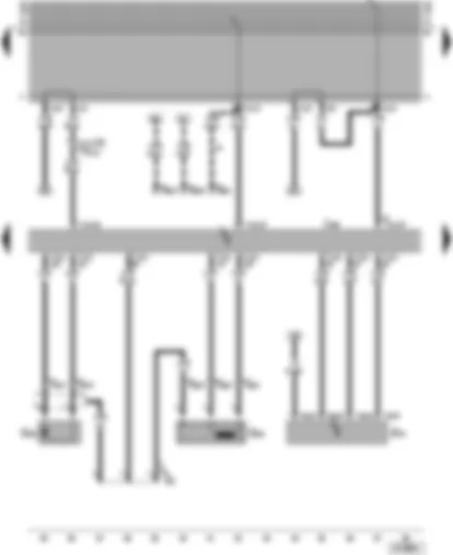 Wiring Diagram  VW TRANSPORTER 2002 - Diesel direct injection system control unit - needle lift sender - engine speed sender - air mass meter