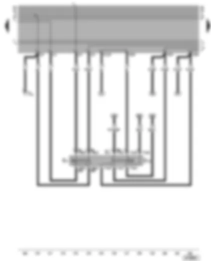 Wiring Diagram  VW TRANSPORTER 1999 - Turn signal switch - headlight dipper/flasher switch - parking light switch