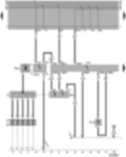 Wiring Diagram  VW TRANSPORTER 2000 - Simos control unit - ignition system - intake air temperature sender