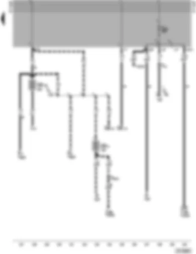 Wiring Diagram  VW TRANSPORTER 2002 - Onboard power supply control unit - radio fuse and combi-processor