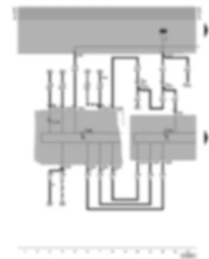Wiring Diagram  VW TRANSPORTER 2000 - Control unit with display for radio and navigation - dash panel insert