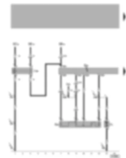 Wiring Diagram  VW TRANSPORTER 2004 - Fresh air blower - fresh air blower series resistor with overheating fuse - air conditioning system switch - auxiliary coolant heater relay