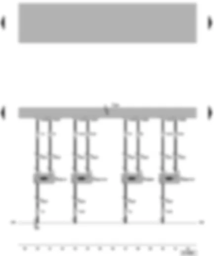 Wiring Diagram  VW TRANSPORTER 2004 - Airbag control unit - curtain airbag igniter
