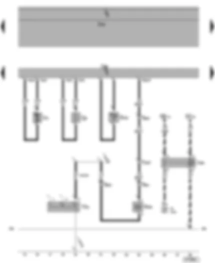 Wiring Diagram  VW TRANSPORTER 2004 - Heater control unit - coolant temperature sender for heater - auxiliary coolant heater relay - combustion air blower - heater coolant shut-off valve - glow plug for heater