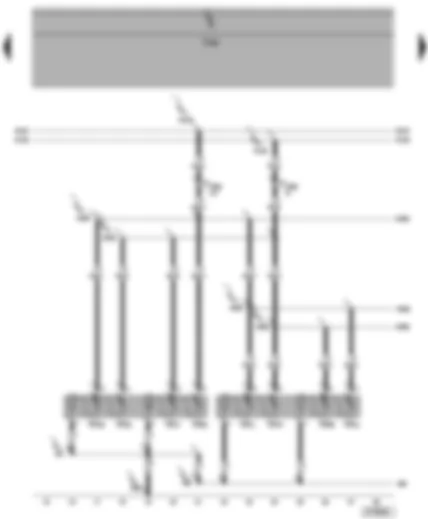 Wiring Diagram  VW TRANSPORTER 2004 - Left and right interior lights - rear left and right interior lights - left centre and right reading lights - rear left and right reading lights
