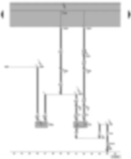 Электросхемa  VW TRANSPORTER 2004 - Выключатель освещения багажного отсека - плафон освещения багажного отсека - левый
