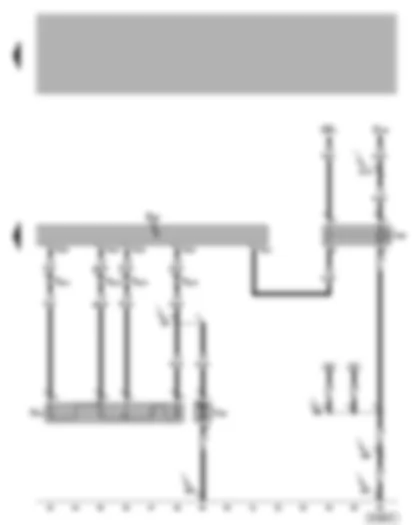 Электросхемa  VW TRANSPORTER 2004 - Приточный вентилятор задний - балластное сопротивление заднего приточного вентилятора - разделительное реле приточного вентилятора - выключатель климатической установки
