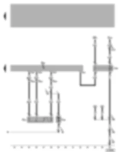 Электросхемa  VW TRANSPORTER 2004 - Приточный вентилятор задний - балластное сопротивление заднего приточного вентилятора - разделительное реле приточного вентилятора - выключатель климатической установки