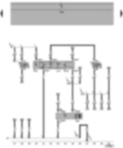Wiring Diagram  VW TRANSPORTER 2004 - Headlight range control regulator - right headlight range control motor - illumination regulators - switches and instruments