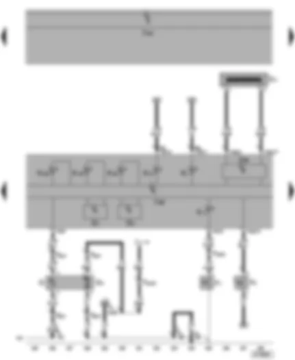 Wiring Diagram  VW TRANSPORTER 2004 - Dash panel insert - fuel gauge - coolant temperature gauge - handbrake warning - warning lamps - oil pressure switch - immobilizer - fuel pump