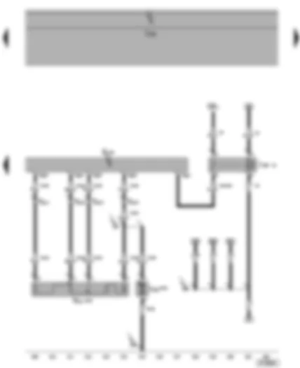 Wiring Diagram  VW TRANSPORTER 2004 - Rear fresh air blower switch - series resistor for rear fresh air blower - rear fresh air blower - fresh air blower isolation relay