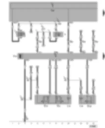 Wiring Diagram  VW TRANSPORTER 2004 - Front left window regulator switch - driver side interior locking switch - driver door control unit - driver side window regulator motor - window regulator single fuse