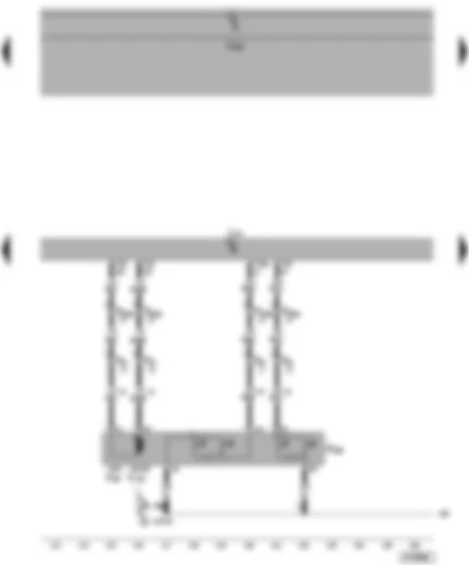 Электросхемa  VW TRANSPORTER 2004 - Привод замка двери багажного отсека - центральный блок управления систем комфорта