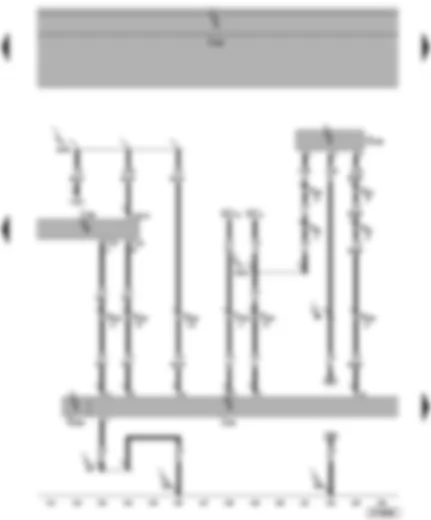 Электросхемa  VW TRANSPORTER 2004 - Блок управления защиты от несанкционированной буксировки и противоугонной системы - датчик наклона автомобиля - приемо-передающий модуль 2 системы охраны салона - центральный блок управления систем комфорта - диагностический разъём