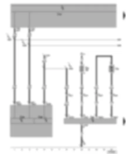 Wiring Diagram  VW TRANSPORTER 2004 - Auxiliary heater control unit - metering pump - auxiliary heater fuse