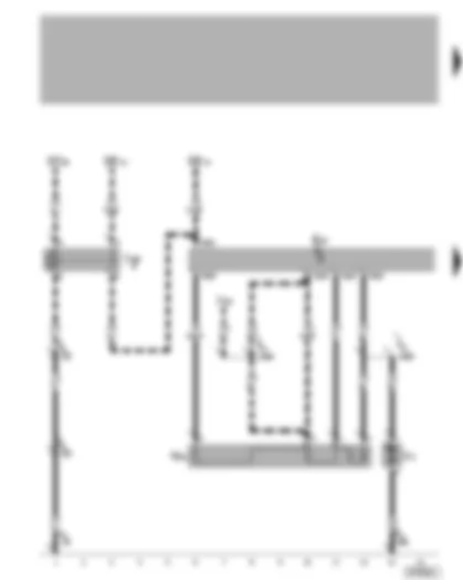 Wiring Diagram  VW TRANSPORTER 2007 - Air conditioning system switch - fresh air blower series resistor with overheating fuse - fresh air blower - auxiliary coolant heater relay