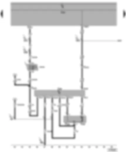 Электросхемa  VW TRANSPORTER 2004 - Блок управления бортовой сети - блок управления двери багажного отсека - электродвигатель доводчика - концевой выключатель доводчика