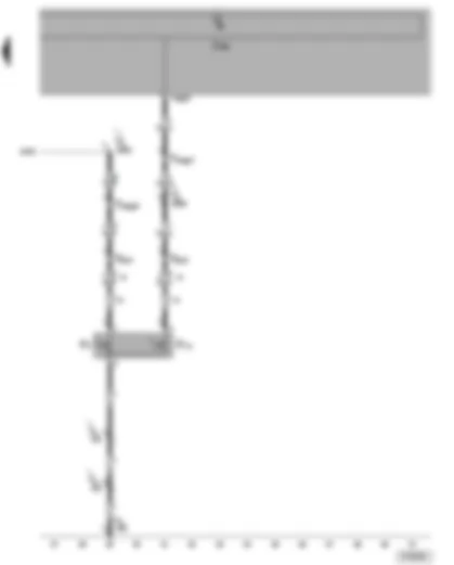 Электросхемa  VW TRANSPORTER 2004 - Выключатель освещения багажного отсека - концевой выключатель в подъёмной двери багажного отсека