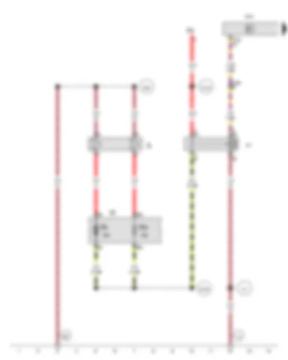 Wiring Diagram  VW TRANSPORTER 2017 - Heated windscreen relay - Onboard supply control unit - Fuse holder B - Heated windscreen