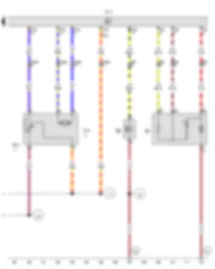 Wiring Diagram  VW TRANSPORTER 2017 - Rear fresh air blower switch - Potentiometer for rear air distribution control motor - Coolant shut-off valve - Rear fresh air blower - Rear air distribution control motor