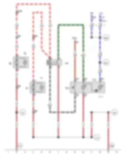Wiring Diagram  VW TRANSPORTER 2017 - Switch and instrument illumination regulator - Rotating light switch - Rotating light relay - Onboard supply control unit - Rotating light bulb - Fuse 59 on fuse holder C - Rotating light motor