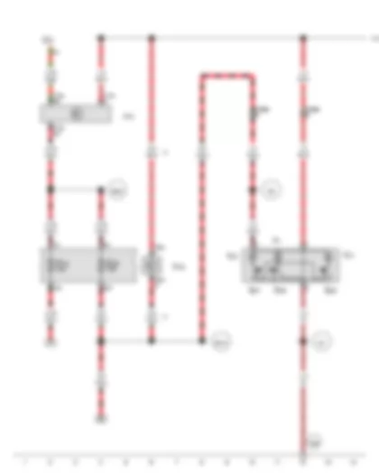 Wiring Diagram  VW TRANSPORTER 2017 - Onboard supply control unit - Fuse 5 on fuse holder C - Fuse 20 on fuse holder C - Front interior light
