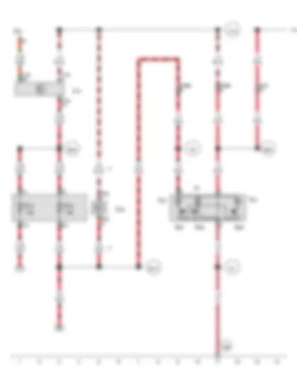 Wiring Diagram  VW TRANSPORTER 2017 - Interior monitoring switch - Onboard supply control unit - Fuse 5 on fuse holder C - Fuse 20 on fuse holder C - Front interior light