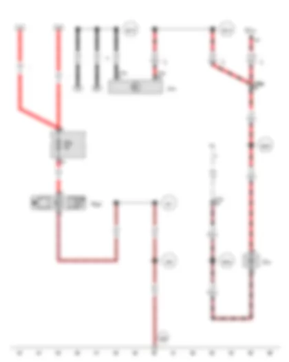 Wiring Diagram  VW TRANSPORTER 2017 - Onboard supply control unit - Fuse 9 in fuse holder H - Luggage compartment light on left