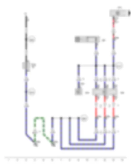 Wiring Diagram  VW TRANSPORTER 2017 - Ignition/starter switch - Onboard supply control unit - Voltage stabiliser - Fuse 56 on fuse holder C