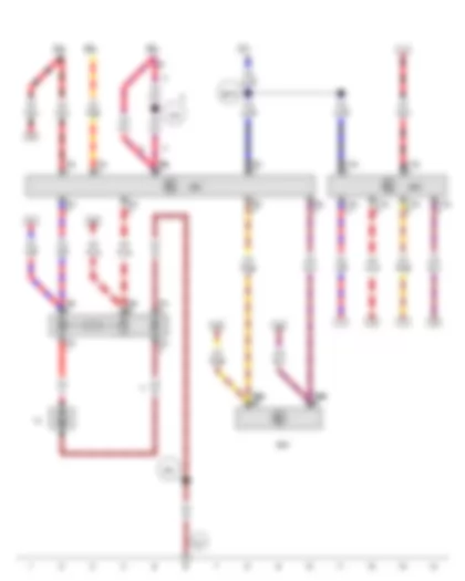 Wiring Diagram  VW UP 2014 - Radiator fan control unit - Engine control unit - Radiator fan