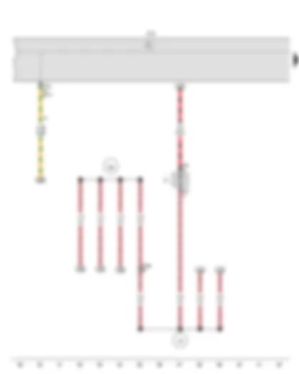 Wiring Diagram  VW UP 2014 - Onboard supply control unit - Radiator fan