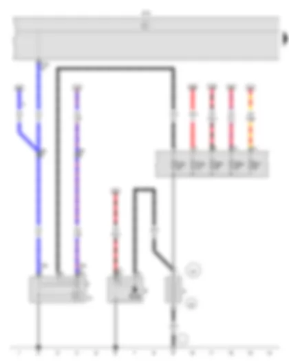 Wiring Diagram  VW UP 2014 - Battery - Starter - Alternator - Voltage regulator - Onboard supply control unit