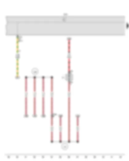 Wiring Diagram  VW UP 2014 - Onboard supply control unit - Radiator fan