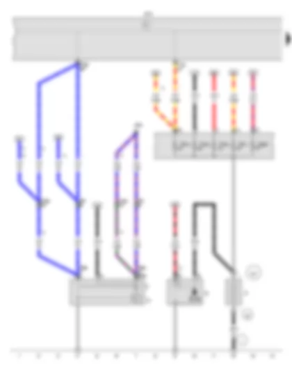 Wiring Diagram  VW UP 2014 - Battery - Starter - Alternator - Voltage regulator - Onboard supply control unit