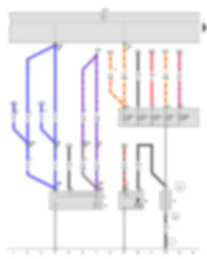Wiring Diagram  VW UP 2014 - Battery - Starter - Alternator - Voltage regulator - Onboard supply control unit