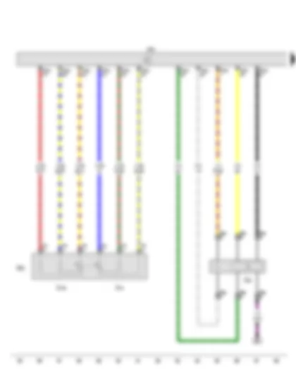 Wiring Diagram  VW UP 2016 - Accelerator pedal module - Lambda probe - Accelerator position sender - Accelerator position sender 2 - Engine control unit