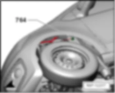 VW UP 2016 Earth points, in engine compartment