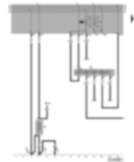 Wiring Diagram  VW VENTO 1998 - Battery - ignition/starter switch