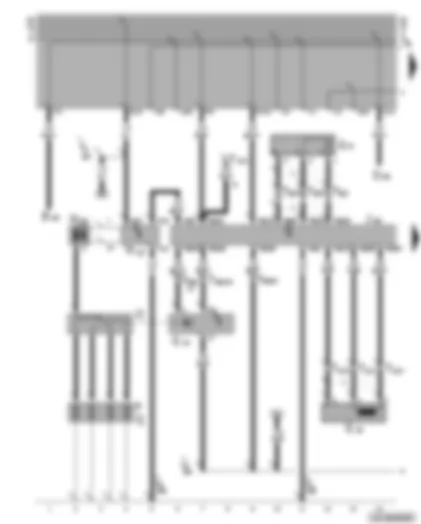 Wiring Diagram  VW VENTO 1999 - Simos control unit - ignition system - engine speed sender - knock sensor