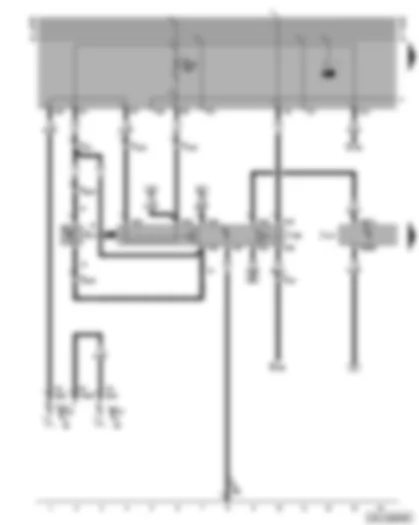 Wiring Diagram  VW VENTO 1999 - Starter inhibitor and reversing light relay - automatic gearbox control unit