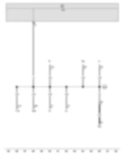 Wiring Diagram  VW VENTO 2005 - Positive connection 2 (58b) - in interior wiring harness