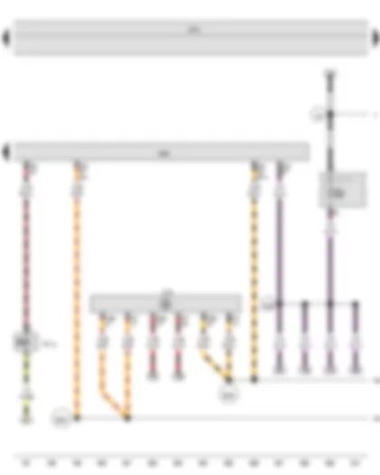 Wiring Diagram  VW VENTO 2010 - Onboard supply control unit - Engine control unit