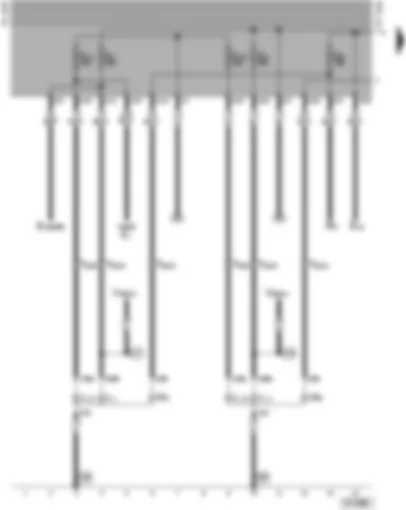 Wiring Diagram  VW VENTO 1994 - Headlights - side lights
