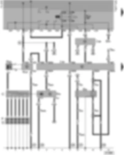 Wiring Diagram  VW VENTO 1993 - Motronic control unit - ignition system - lambda probe